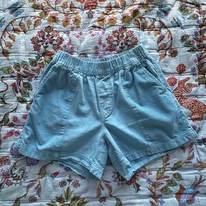 Urban Outfitters Light Blue Shorts with Corduroy Detailing